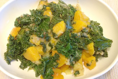 Spiced Butternut, Apples and Kale